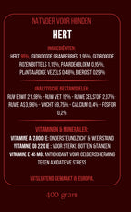Natvoer Hert 95% - Monoproteïne & Graanvrij