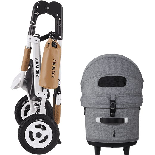 AirBuggy DOME 3 - Large Earth Grey - Luxury dog stroller