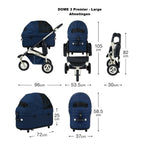 AirBuggy DOME 3 - Grande Gris Tierra - Lujo hondenbuggy