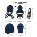 AirBuggy Dome 3 Regular - Gris Tierra - carrito para perros