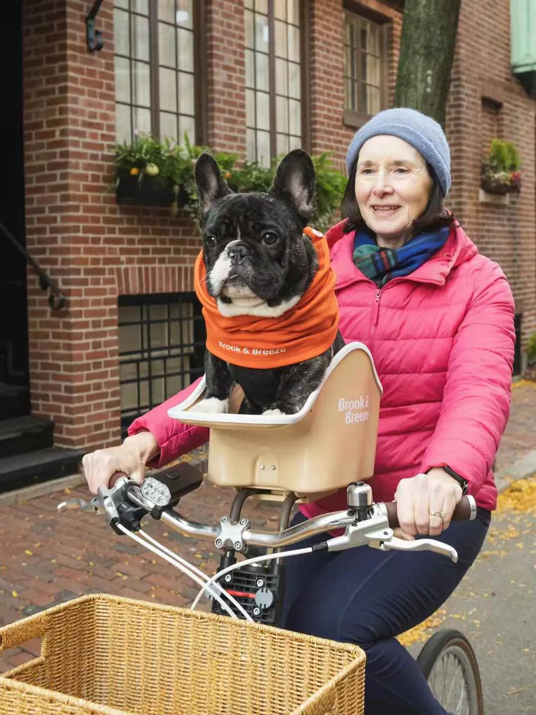 B&B Canine Copilot Crème Beige - Fietszitje voor huisdieren