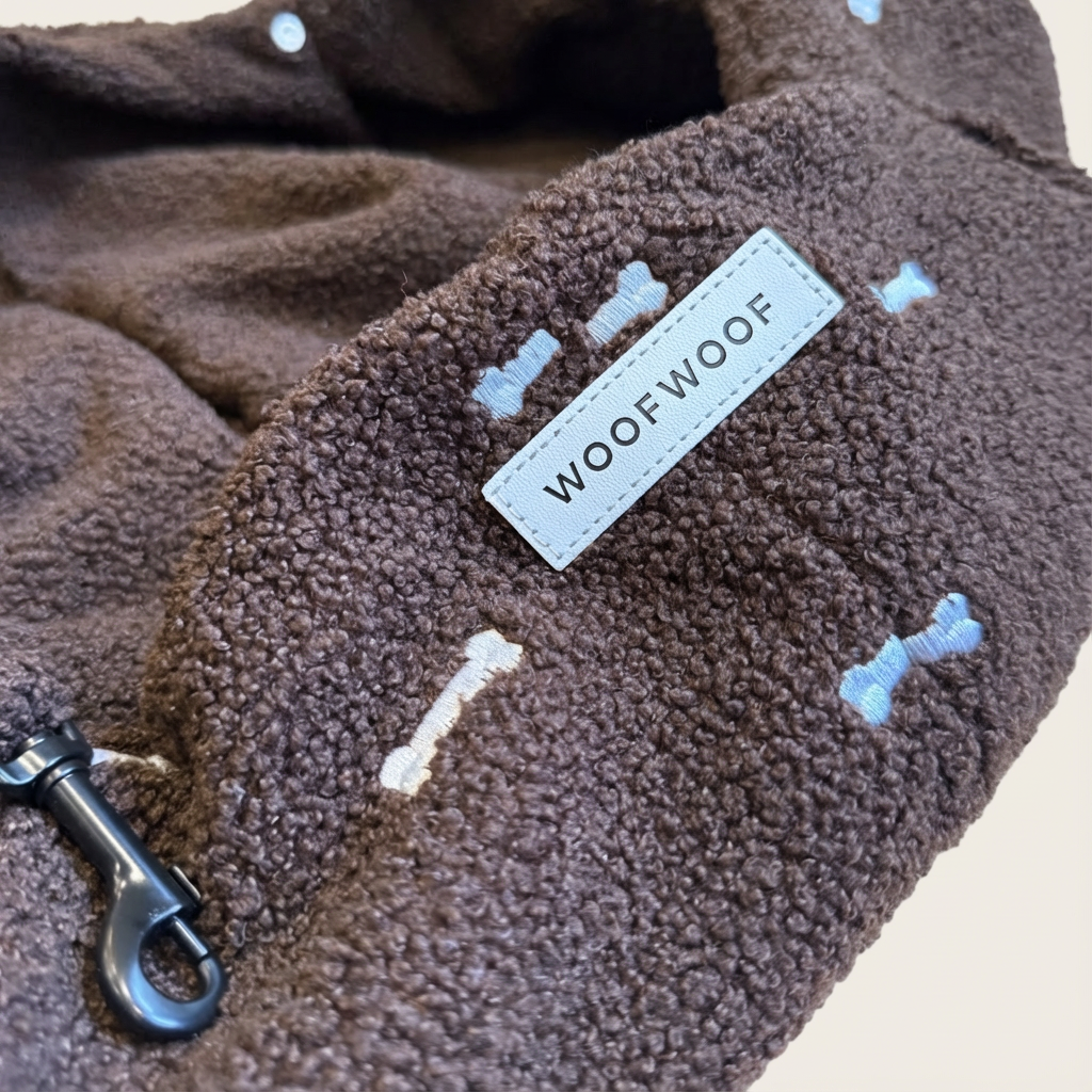 Honden Draagzak Bruin Botjes