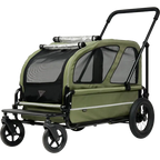 AirBuggy Carriage Set Verde Musgo – La Máxima Lujo Hondenbuggy