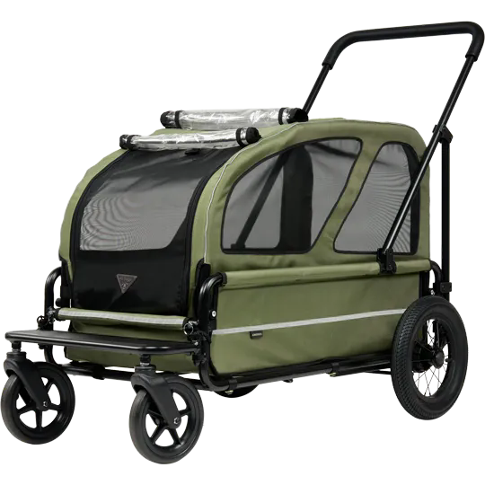 AirBuggy Carriage Set Verde Musgo – La Máxima Lujo Hondenbuggy
