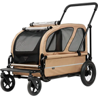 AirBuggy Carriage Set Beige Semilla - Lujo Hondenbuggy hasta 55kg