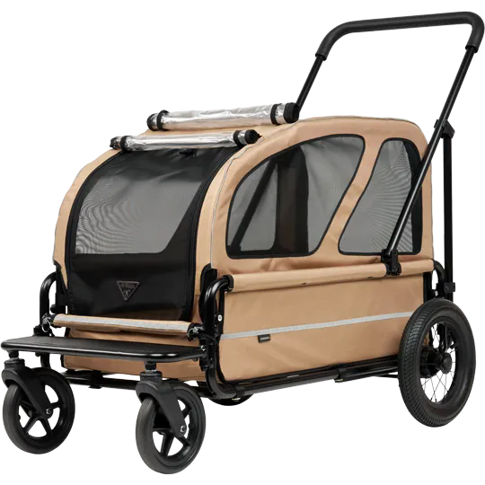 AirBuggy Carriage Set Beige Semilla - Lujo Hondenbuggy hasta 55kg