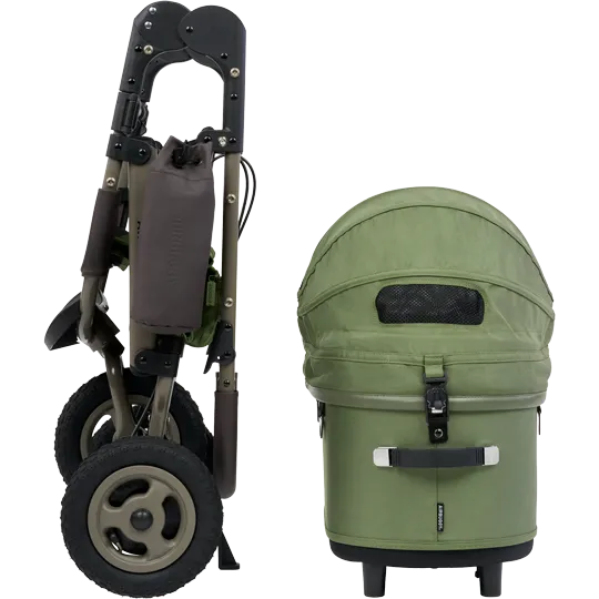 AirBuggy Dome 3 Premier Set Large Moss Green Dog Stroller