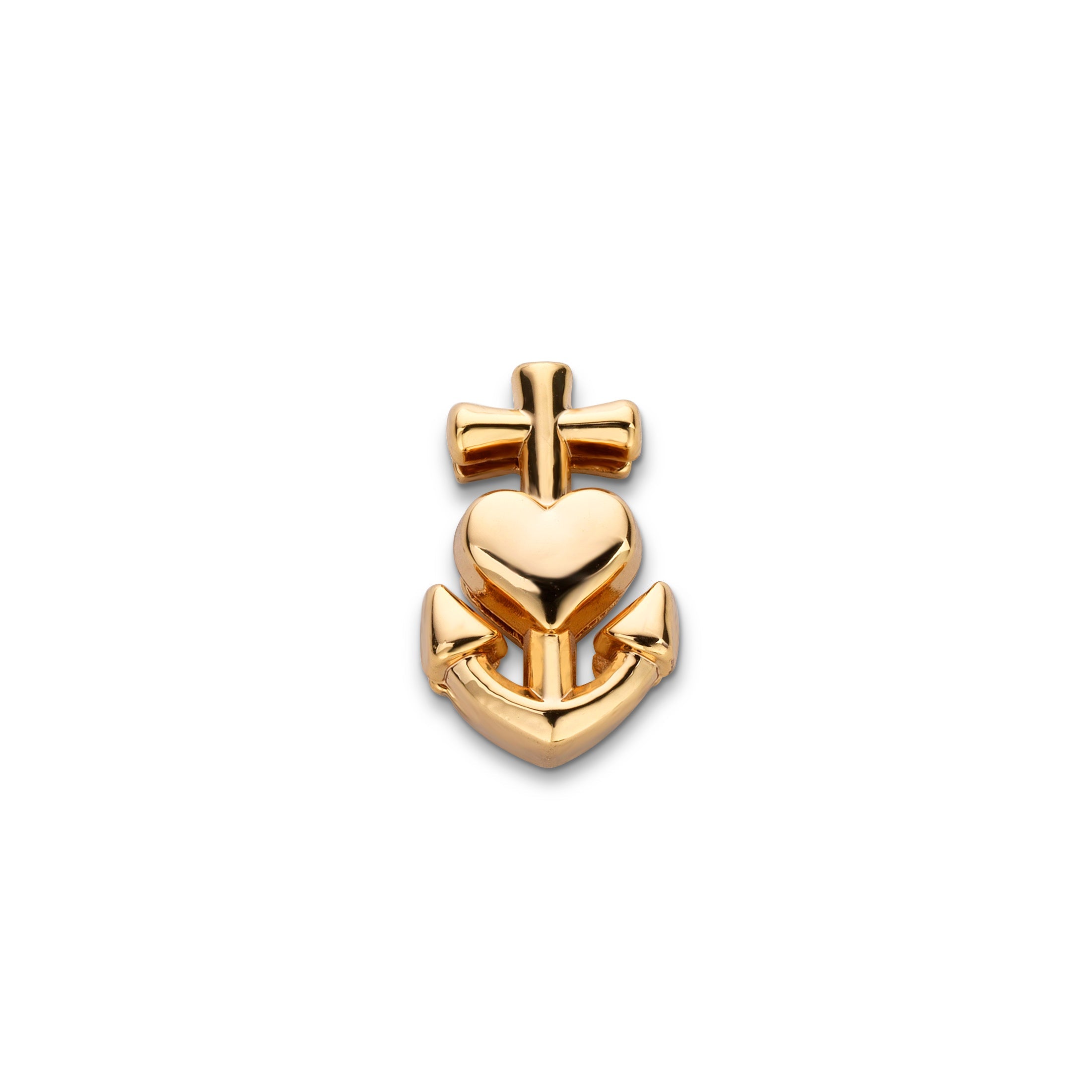 Corazón Ancla - Oro
