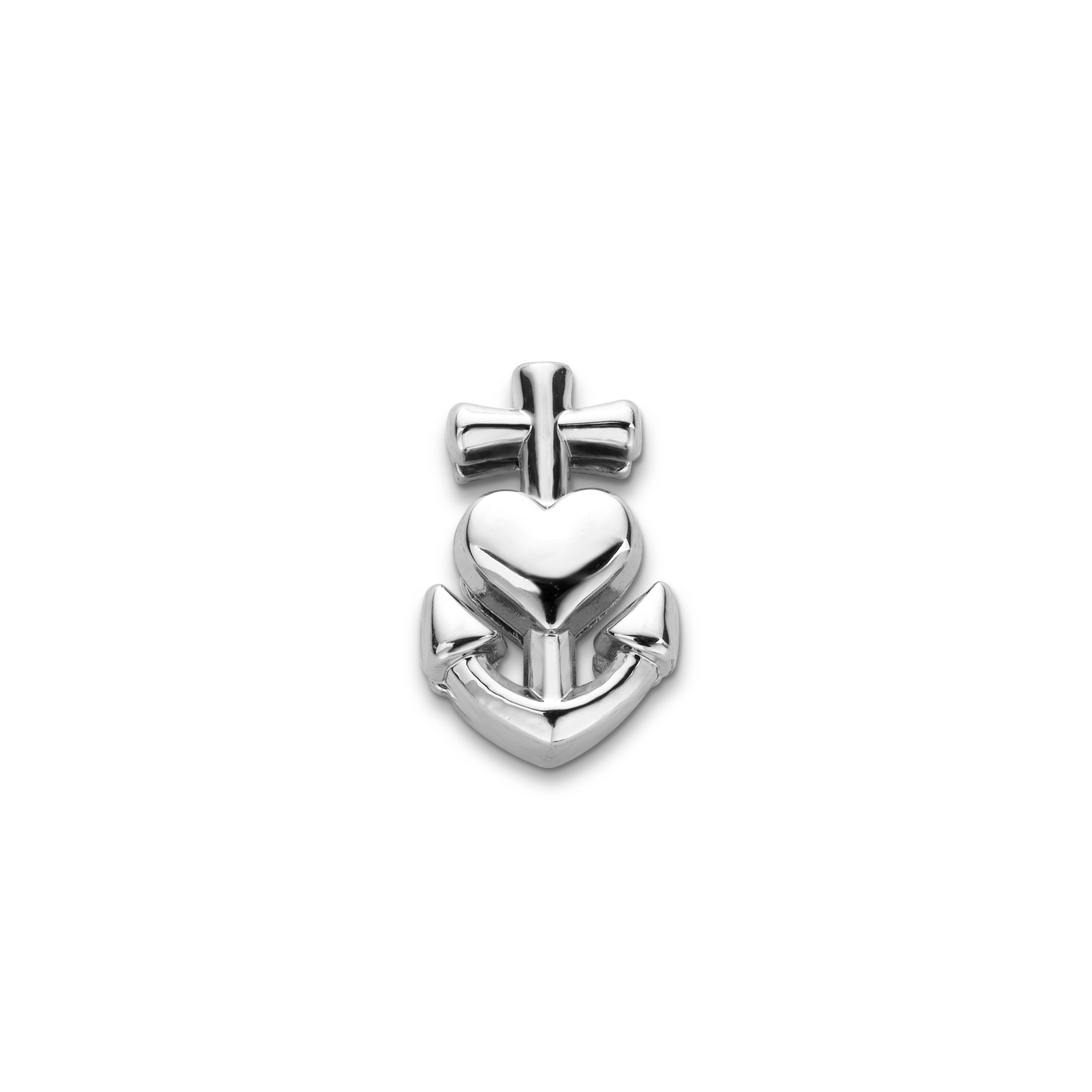 Anchor Heart - Silver