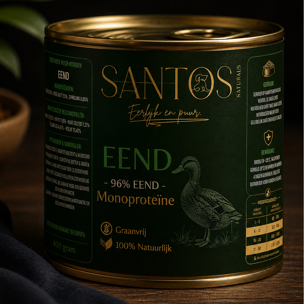 Natvoer Eend 96% - Monoproteïne & Graanvrij