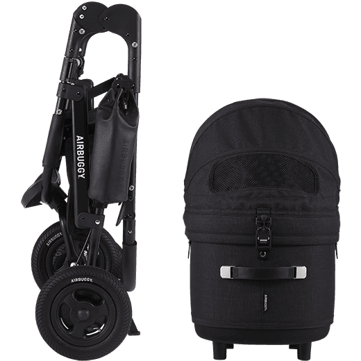 AirBuggy Dome 3 - Large Earth Black - Luxury Pet Stroller