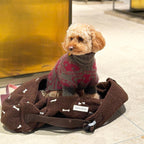 Honden Draagzak Bruin Botjes